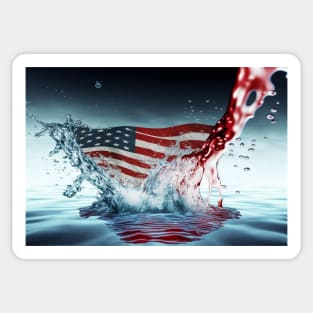 National Nations Flags - American Flag - Stars And Stripes Sticker